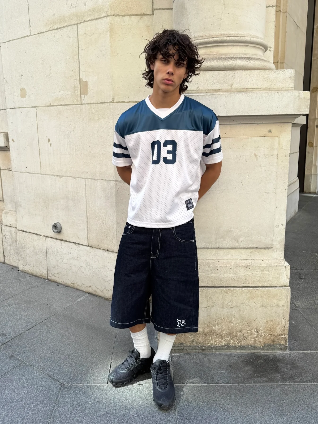 ATHLETIC MESH JERSEY – NAVY - Image 4