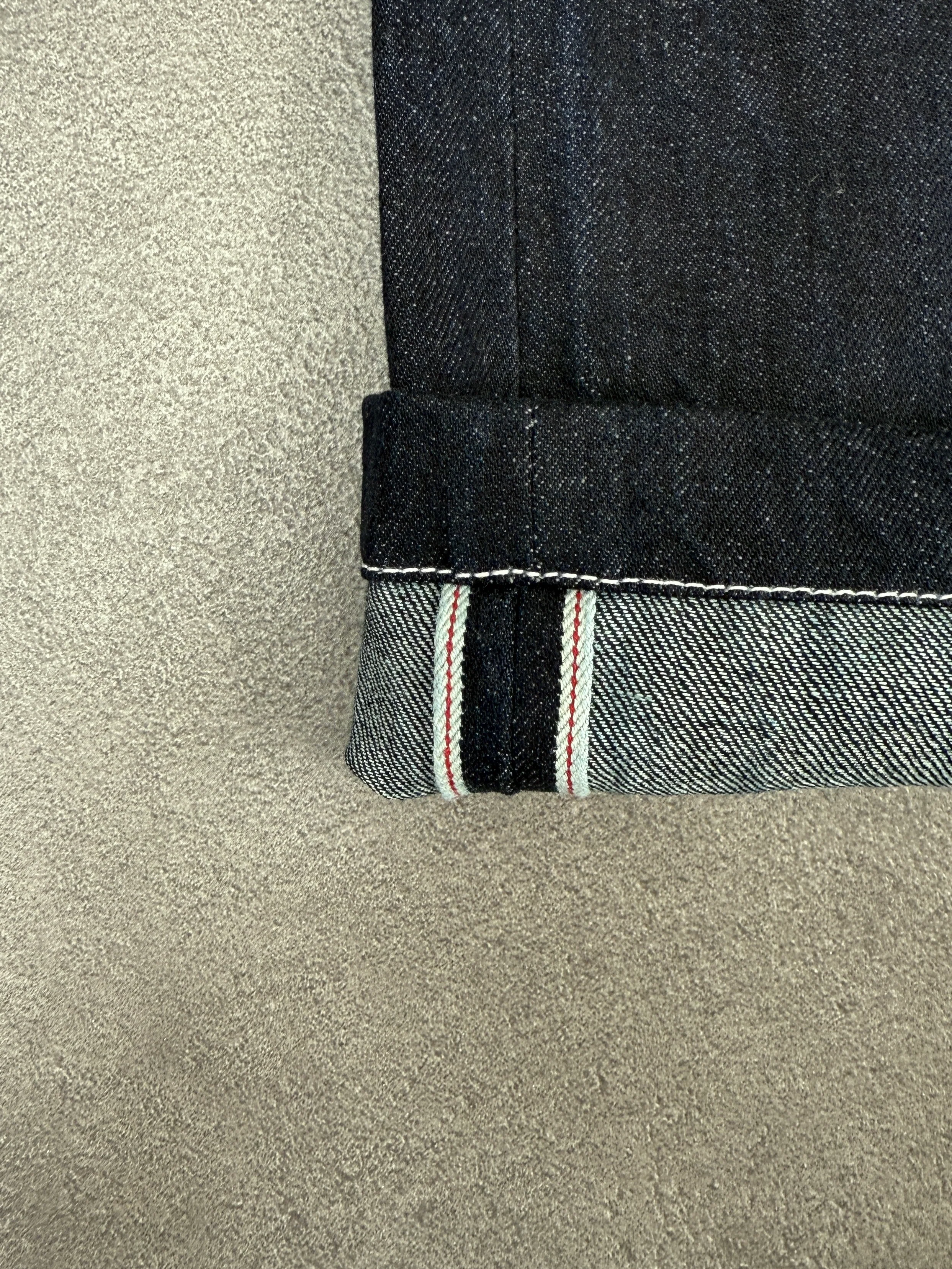 DARK BLUE SELVEDGE SHORTS - Image 4