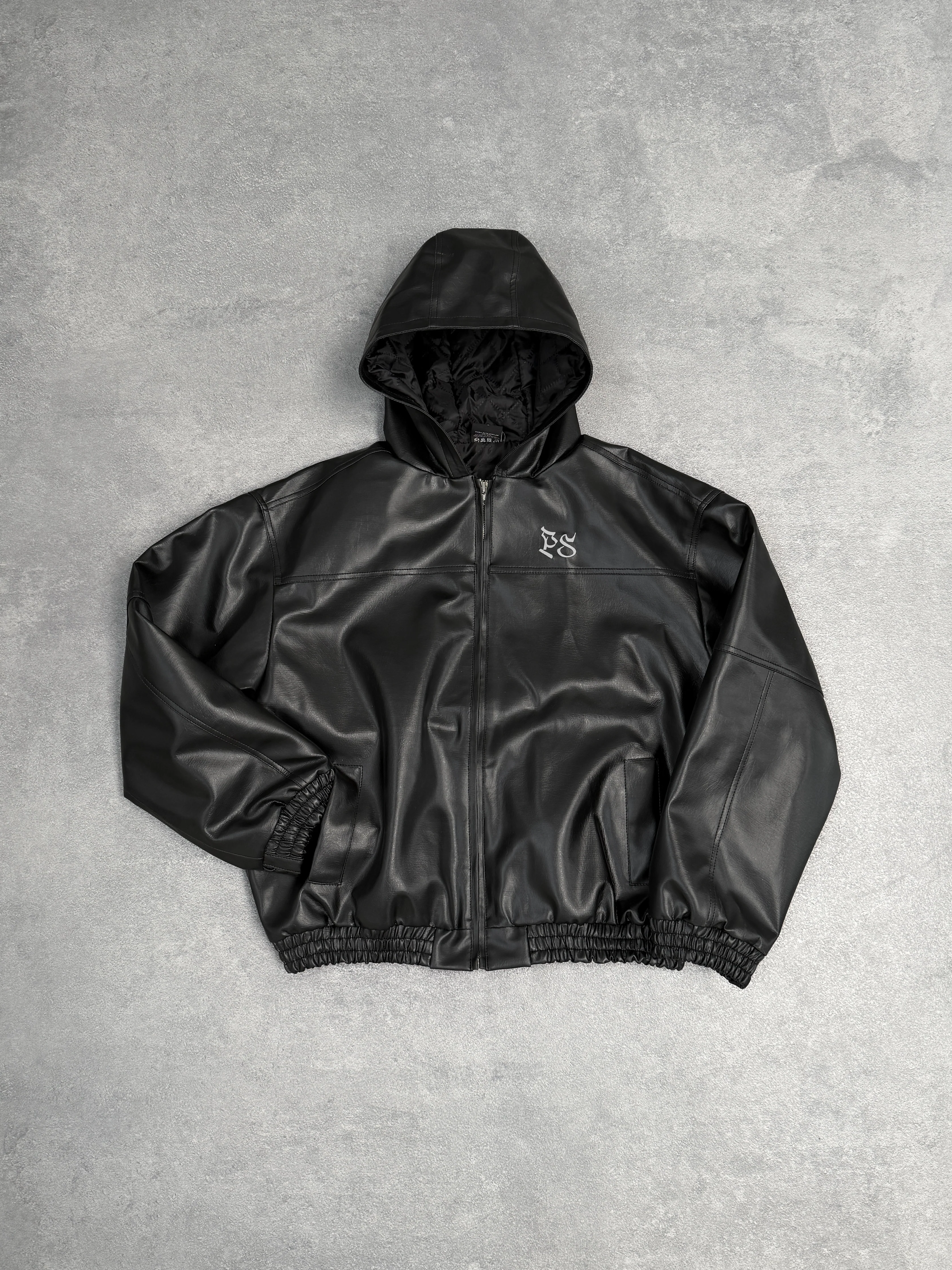 HAWK LEATHER JACKET - SHINY