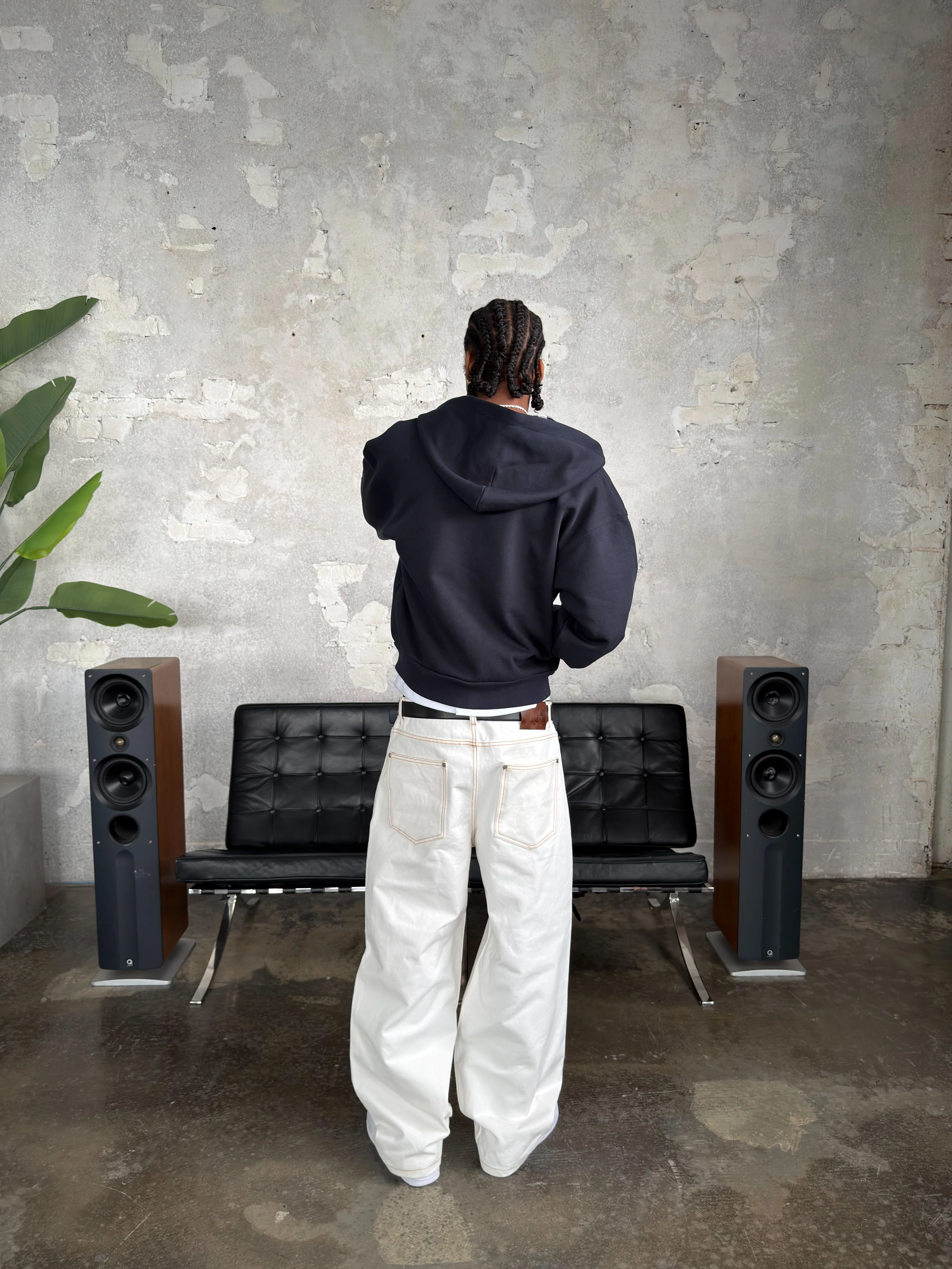 IVORY RAW DENIM PANT - Image 5