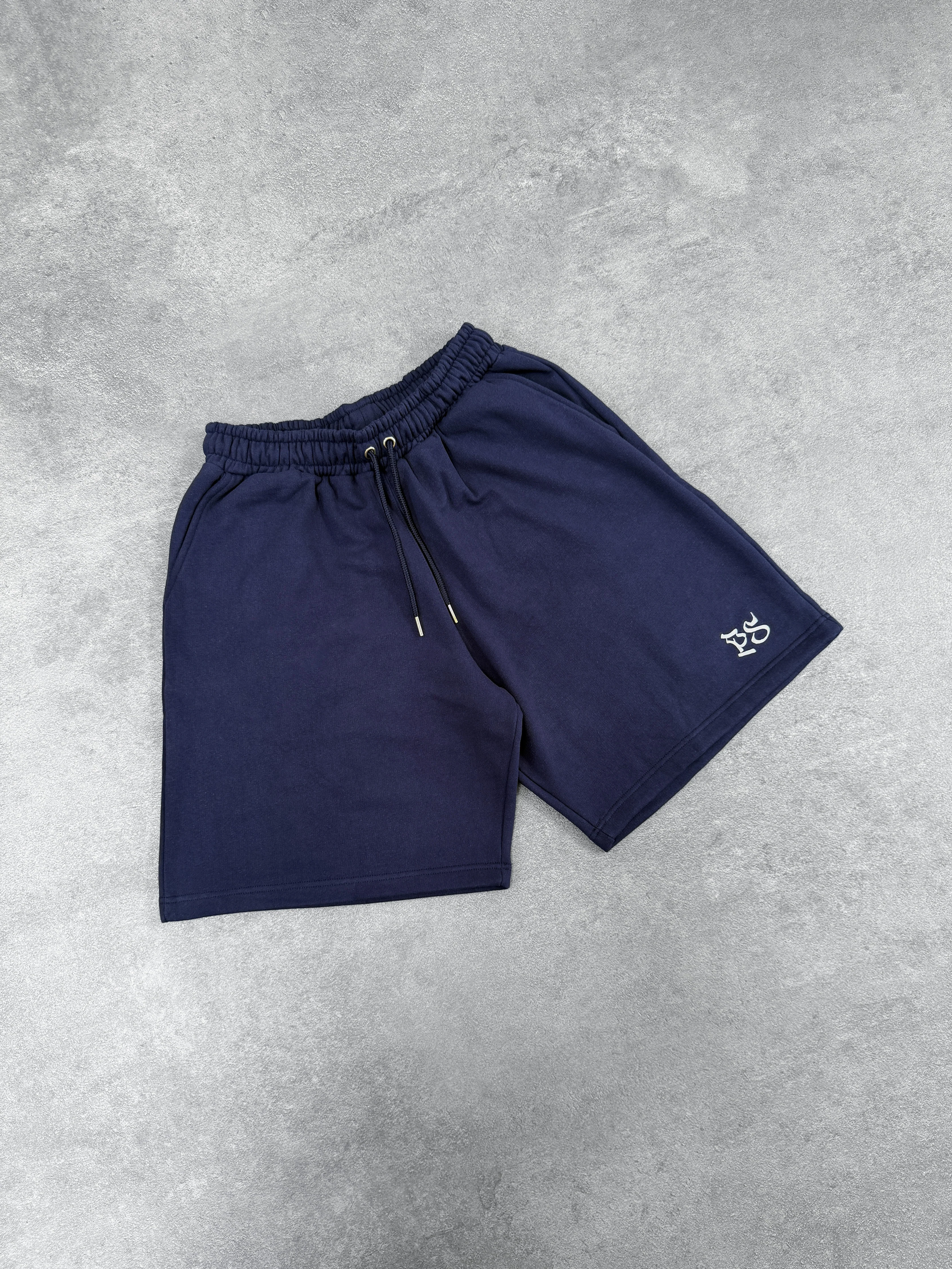 NAVY SWEATS SHORTS - Image 2