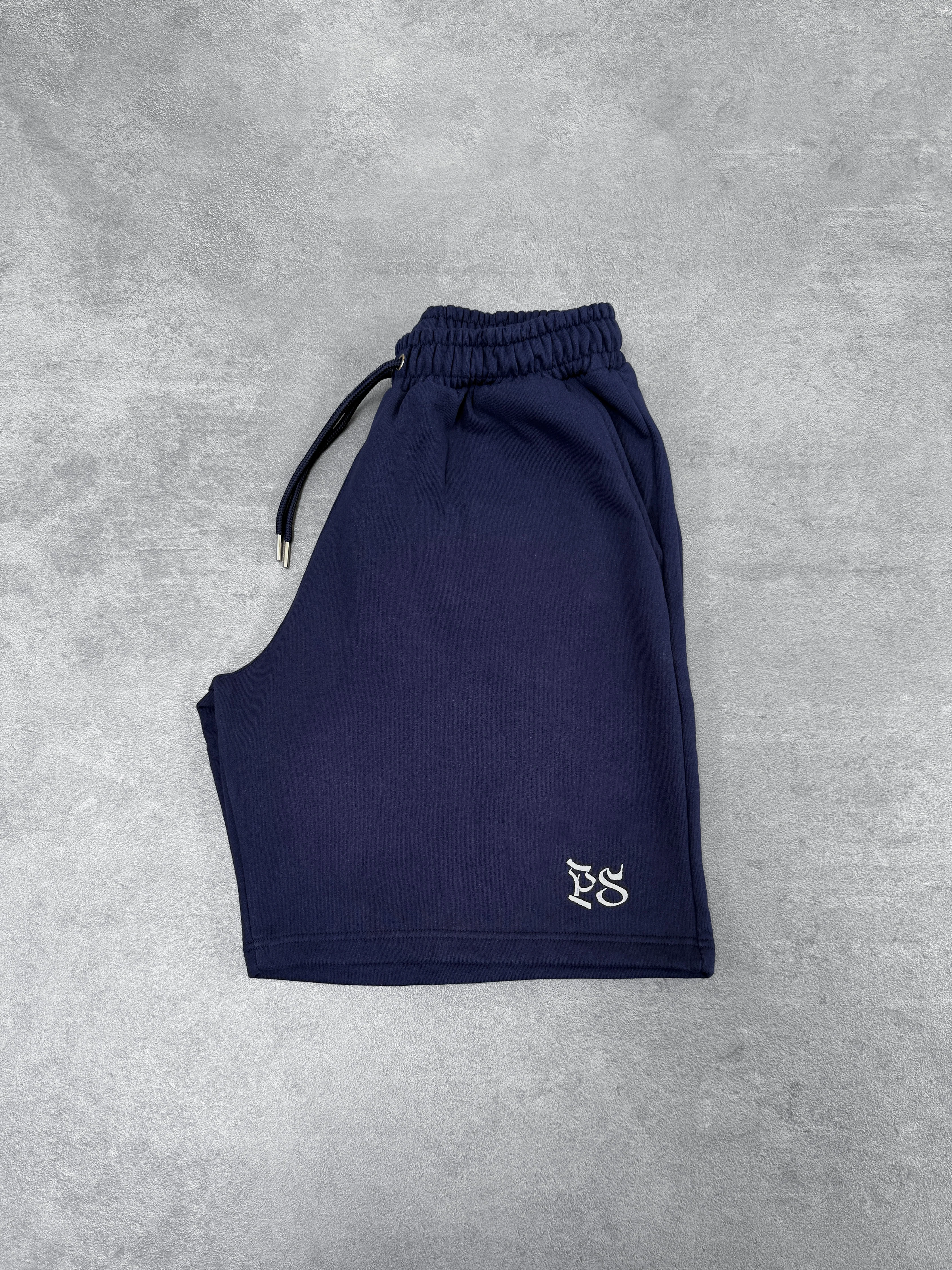 NAVY SWEATS SHORTS - Image 4